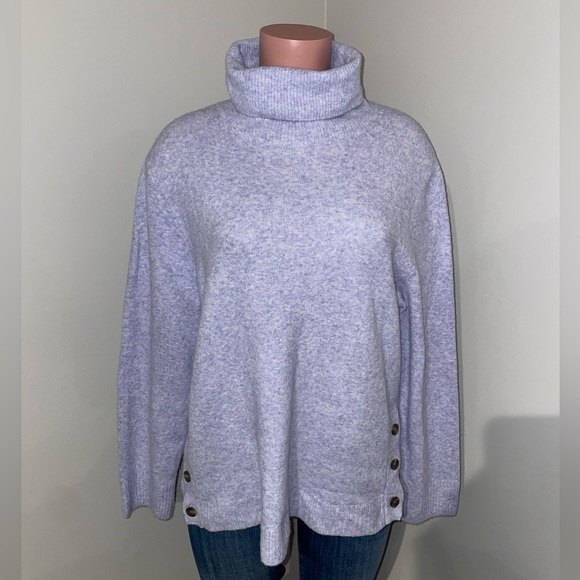 J. Crew Sweaters - J. Crew Button turtleneck in extra-soft yarn. Large